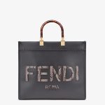 Fendi Sunshine Medium Snakeskin Shopping Bag